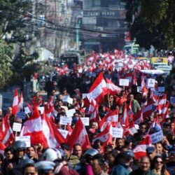 संसद विघटनको विरोधमा नेपाली कांग्रेसले गर्यो देशभर प्रदर्शन