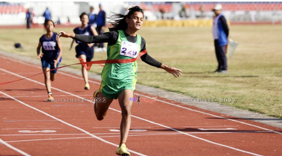 नवौं राष्ट्रिय खेलकुद : महिला १०० मिटर दौडमा निशा चौधरीको नयाँ कीर्तिमान