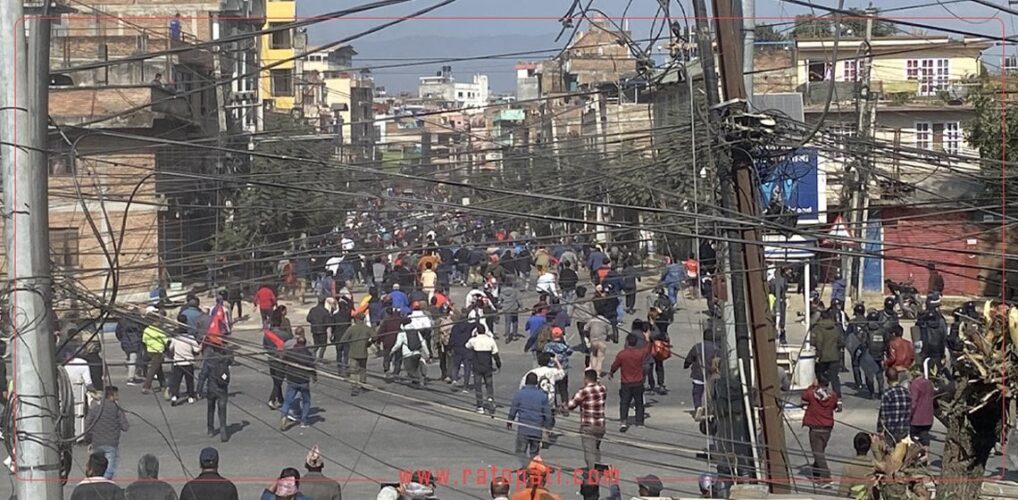 दुर्गा प्रसाईं र युवा संघका कार्यकर्ताबीच झडप २ जना घाइते